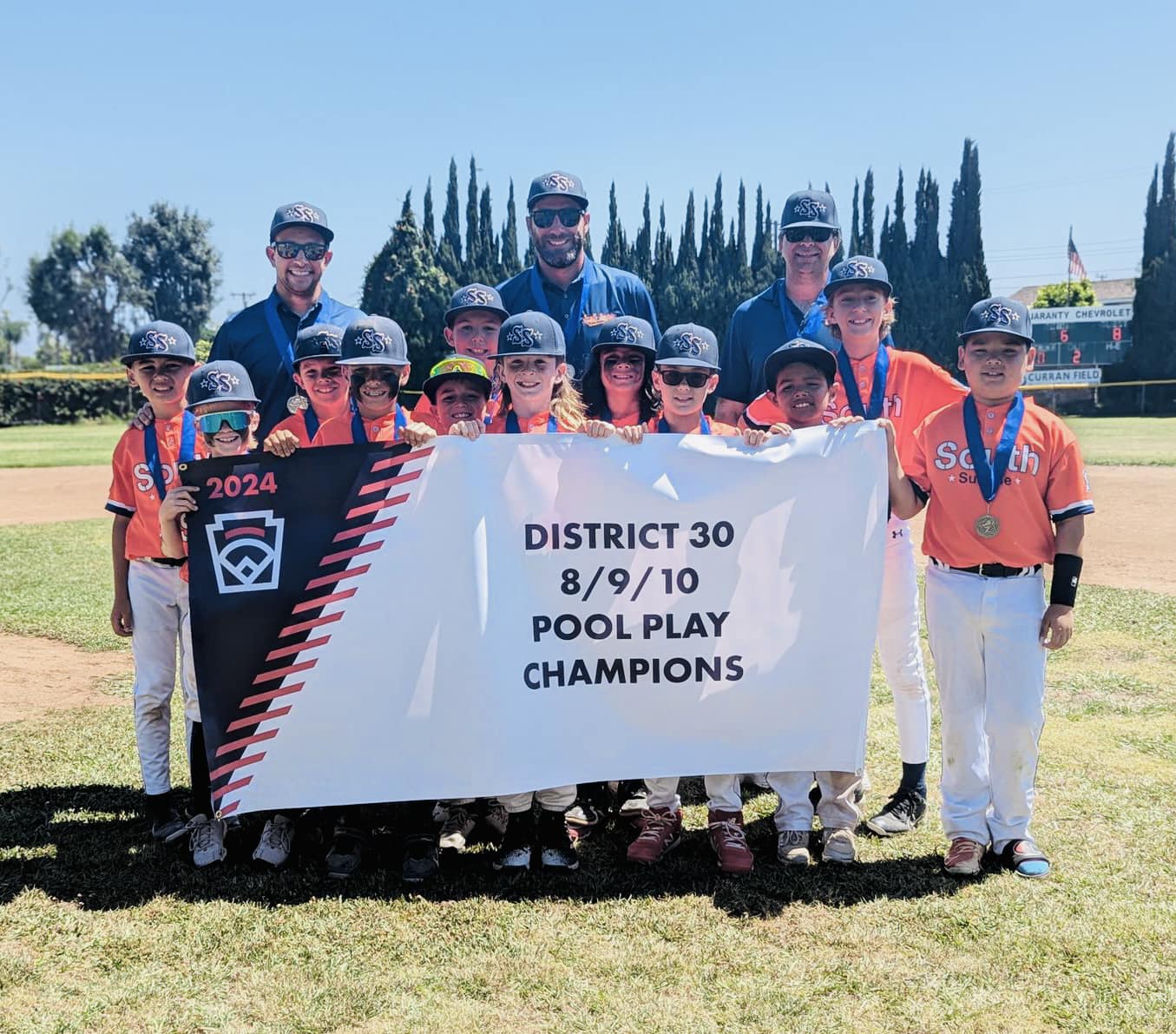 2024 CA District 30 10u Pool Play All-Star Champions